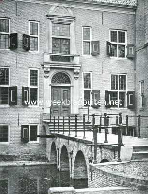 Utrecht, 1916, Linschoten, Het Huis te Linschoten. - Brug en ingang