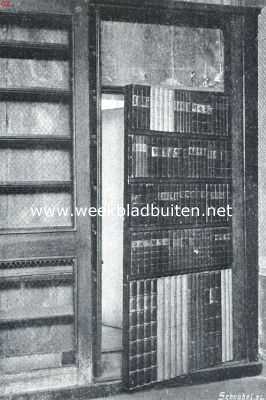 Utrecht, 1916, Linschoten, Het Huis te Linschoten. De geheime deur in de bibliotheek