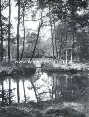 Gelderland, 1916, Putten, Putten en de Noorder Veluwe. De vijver van het landgoed Vanenburg onder Putten