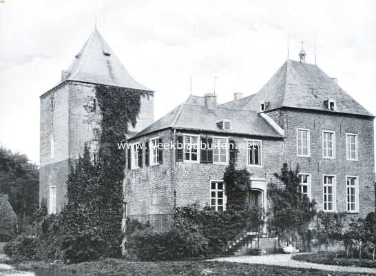 Het kasteel de Borcht te Baarlo. Voorzijde