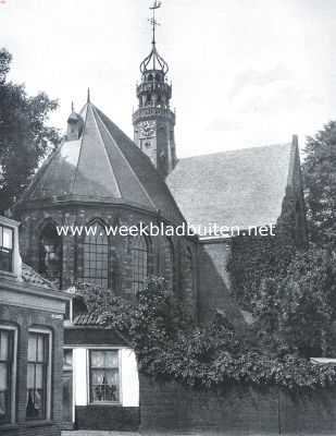 Noord-Holland, 1916, Hoorn, Hoorn, de zeshonderdjarige. Achter de Ooster- of Sint Anthoniuskerk