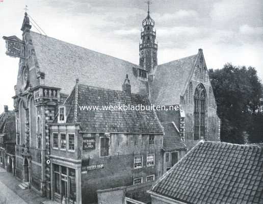 Noord-Holland, 1916, Hoorn, Hoorn, de zeshonderdjarige. De Ooster- of St. Antoniuskerk, van het westen gezien, gebouwd einde 16e en begin 17e eeuw