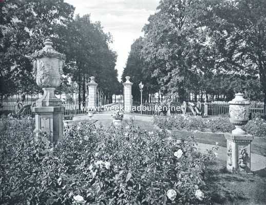 Overijssel, 1917, Heino, Het kasteel het Nijenhuis. Voorhof en oprijlaan van het kasteel het Nijenhuis