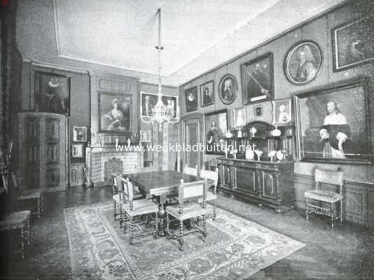 Noord-Holland, 1917, Beverwijk, Het Huis Rooswijck. Eetkamer