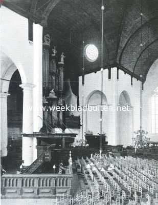 Zuid-Holland, 1917, Maassluis, Hervormde Renaissancekerken in Nederland, als zelfstandig bouwwerk gesticht. In de Hervormde kerk te Maassluis