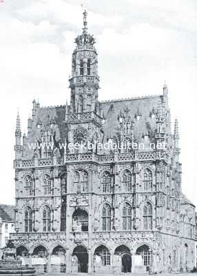 Belgi, 1917, Oudenaarde, Het Raadhuis te Oudenaarde