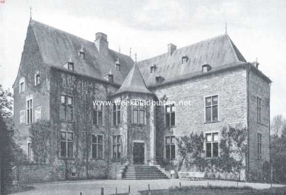 Limburg, 1917, Wittem, Het Kasteel te Wittem, zuidzijde, met in de achttiende eeuw aangebouwd portaal