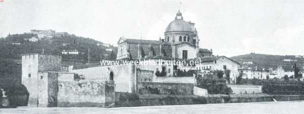 Itali, 1917, Verona, Verona. Gezicht op de St. Joriskerk