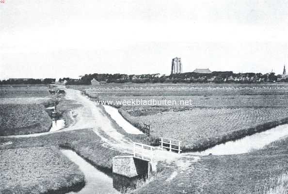 Zeeland, 1917, Zierikzee, Gezicht op Zierikzee vanuit het zuidwesten