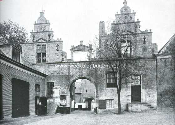 Zeeland, 1917, Zierikzee, Zierikzee. De binnengevels van de Noordhavenpoort van 1559