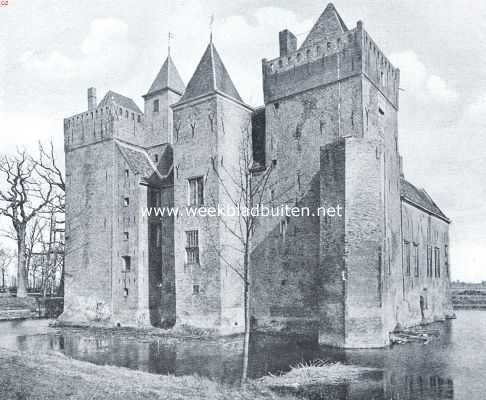 Noord-Holland, 1917, Heemskerk, Het zegepralende Kennemerland. Het kasteel Assumburg zooals het zich thans vertoont, van het zuidwesten gezien