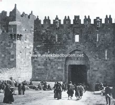 Isral, 1917, Jeruzalem, Jeruzalem. De middeleeuwsche Damascus-poort