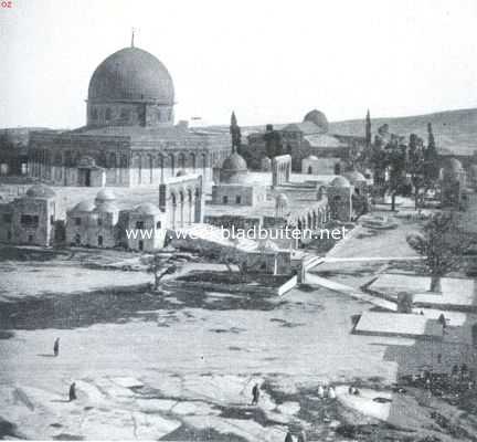 Jeruzalem. De Omar Moskee, op de plaats van de Tempel der Joden