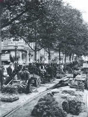 Noord-Holland, 1917, Amsterdam, Bloemmarkt aan het Singel te Amsterdam