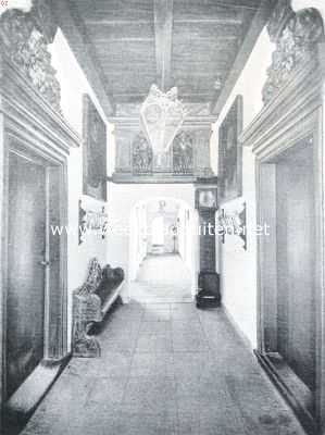 Noord-Holland, 1917, Alkmaar, Het Hof van Sonoy. Vestibule van het Huis van Achten