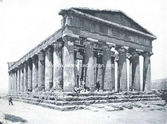 Van Girgenti naar de Zuidkust van Itali. De Concordia-tempel bij Girgenti