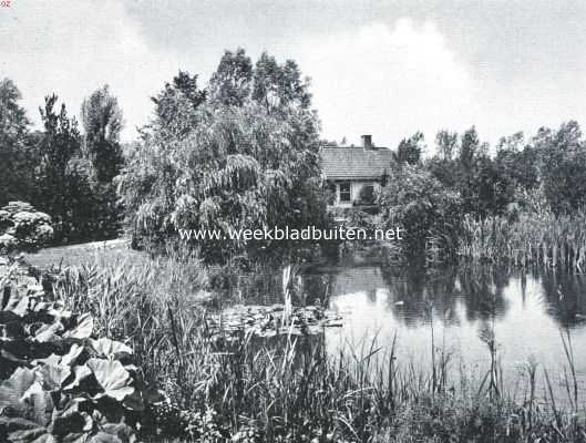 Van weiland tot tuin. Gezicht op het tuinhuisje