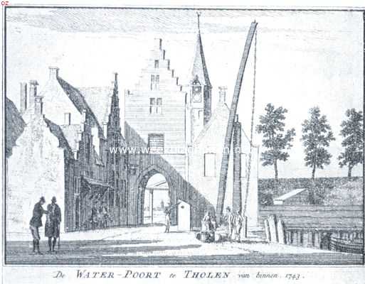 De stad Tholen. De Waterpoort, afgebroken in 1815