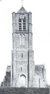 Zeeland, 1917, Tholen, De stad Tholen. De toren van de O.L. Vrouwekerk