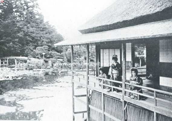 Japan, 1917, Onbekend, Japan. Japansche woning bij het Biwa-meer