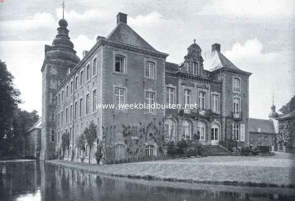 Limburg, 1917, Gulpen, Het kasteel Nieuwburg te Gulpen. Het slot gezien vanuit het Noordoosten