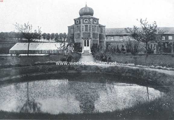 Limburg, 1917, Gulpen, Het kasteel Nieuwburg te Gulpen. Broeikassen en tuinhuis
