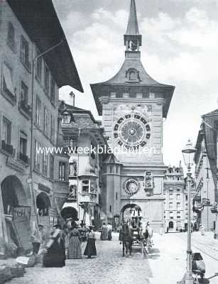 Zwitserland, 1917, Bern, Bern, de Zwitsersche bondshoofdstad. De Zeitglockenturm