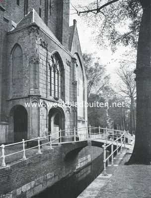 Zuid-Holland, 1917, Delft, Bij de Oude Kerk te Delft