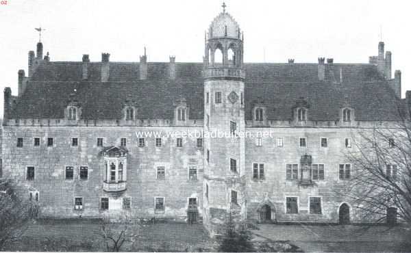 Duitsland, 1917, Wittenberg, Wittenberg. Het z.g.n. Lutherhuis, het bewaard gebleven hoofdgebouw van het Augustijnerklooster waarin Luther in 1508 als monnik zijn intrede deed, en dat hem later tot woning heeft gediend