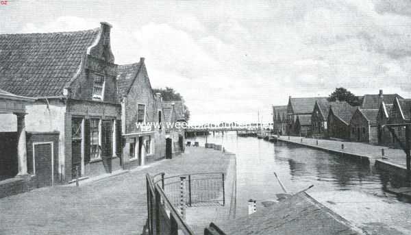 Monnikendam. De Buitenhaven gezien van den Dam