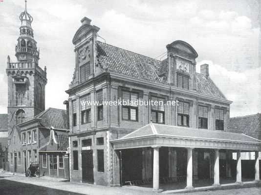 Noord-Holland, 1917, Monnickendam, Monnikendam. Speeltoren en Waaggebouw