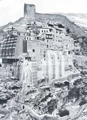 Libanon, 1917, Bcharre, Wandelingen in Palestina. Het mannenklooster Mar-Saba tusschen Jericho en de Doode Zee