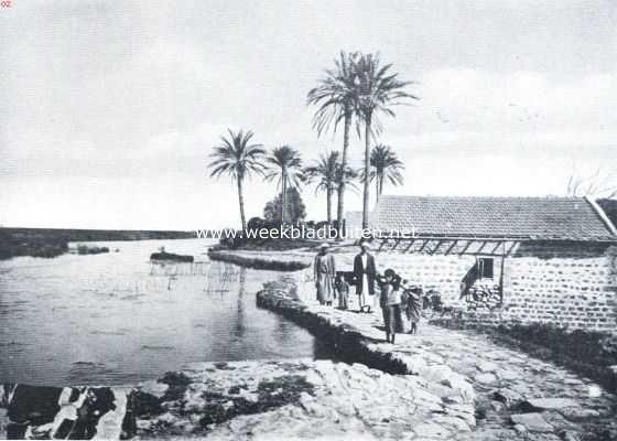 Isral, 1917, Jaffa, Wandelingen in Palestina. Uitmonding der Aroeja bij Jaffa