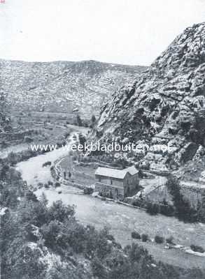 Libanon, 1917, Nahr-el-Kelb, Wandelingen in Palestina. Begin van de Jordaan bij Nahr-el-Kelbin in het Libanon-gebergte