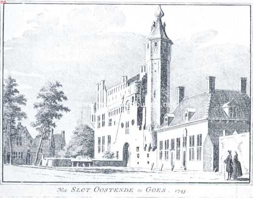 Zeeland, 1918, Goes, Het Slot Oostende in de eerste helft der 18de eeuw