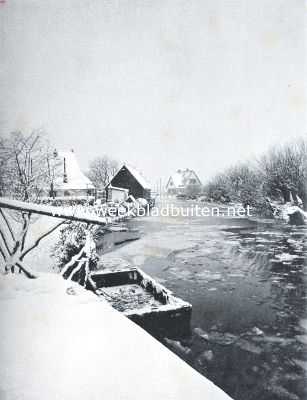 Winterlandschap. De Galgenvaart bij Naarden