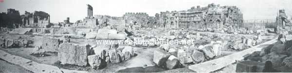 Libanon, 1918, Baalbek, Overzicht van de bouwvallen van Balbek