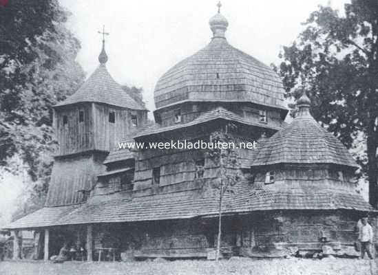 Oekrane, 1918, Onbekend, Houten dorpskerk in het Oekrajinische district Loehlia