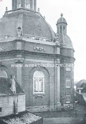 Zeeland, 1918, Middelburg, De Oostkerk te Middelburg. De uitbouw aan de achterzijde