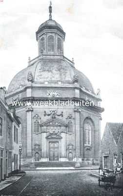 Zeeland, 1918, Middelburg, De Oostkerk te Middelburg. Voorzijde met ingang