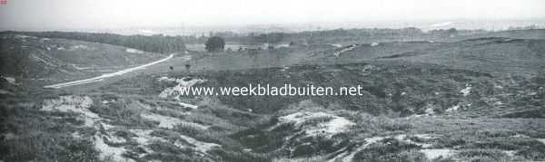 Gelderland, 1918, Velp, Beekhuizen als bergland. Uitzicht van den noordelijk van den berg-