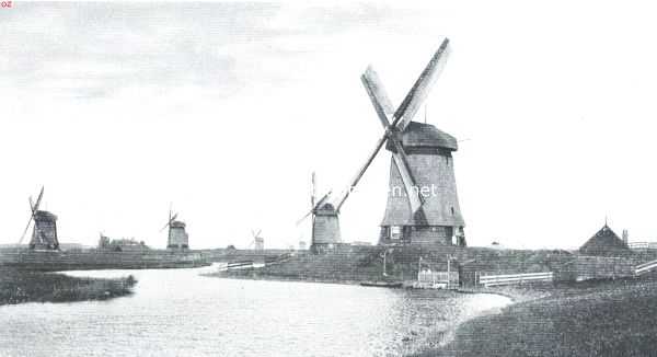 Noord-Holland, 1918, Onbekend, Molens bij de Schermer