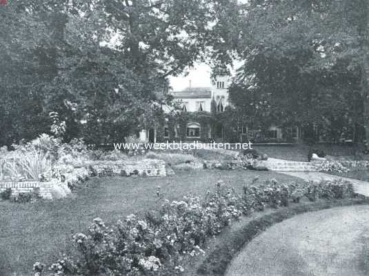 Utrecht, 1918, Blauwkapel, Het landgoed Beukenburg. Terras bij het huis