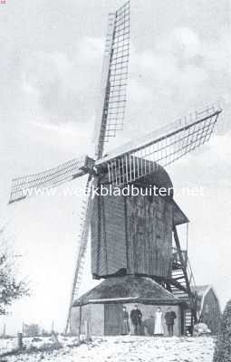 De Bavoortsche molen bij Amersfoort. Opgenomen op den dag van afbraak 3 Dec. 1917