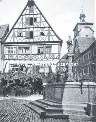 Duitsland, 1918, Rothenburg ob der Tauber, Rothenburg ob der Tauber. Wijnhuis 