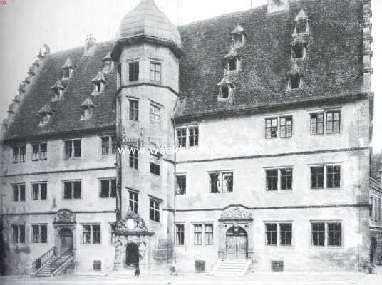 Duitsland, 1918, Rothenburg ob der Tauber, Rothenburg ob der Tauber. Het Gymnasium