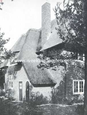 Utrecht, 1918, Bilthoven, Rieten daken. Dtail 