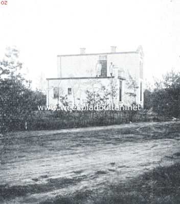 Gelderland, 1918, Wenum, Rieten daken. Huis te Wenum, leelijke bouwwijze en slecht aanpassend aan de omgeving