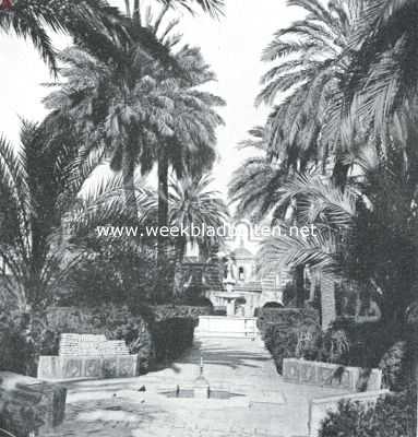 Spanje, 1918, Sevilla, In de tuinen van het Alcazar te Sevilla