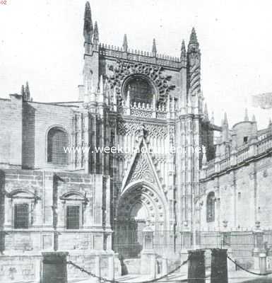 Spanje, 1918, Sevilla, Gedeelte van de kathedraal te Sevilla